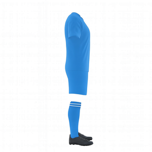 Men's Blue <b>Soccer</b> Jersey Set Short Sleeve Crew Neck Moisture Wicking Polyester Uniform All Seasons Adult Sportwear - Product Image 3