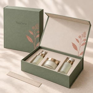 Sage Magnetic <b>Book</b> <b>Box</b> for Skincare Starter Sets and Serum Collections - Product Image 4