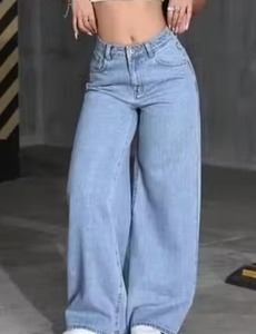Women's Panelled Coated Waxed Cotton Denim Embroidered Printed Sequin Embellished <b>Boot</b> Cut Knee Length Eco-Friendly Jeans - Product Image 4