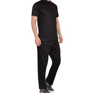 Ensemble d'uniformes médicaux en gros pour hôpitaux, tenue professionnelle d'infirmière en tissu tricoté à manches courtes, respirante, pour le personnel infirmier, OEM - Product Image 4