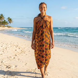 Pareo Hawaiano Ligero Personalizado, Sarong Floral Polinesio, Cubrebaño de Playa, Fabricante y Proveedor de Telas OEM - Product Image 3