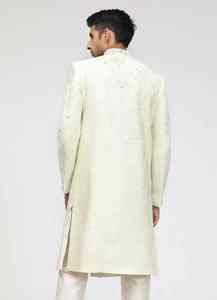 Traje de novio pakistaní indio Salwar Kameez para hombre, con bordados elaborados, sin arrugas y con protección solar. - Product Image 3