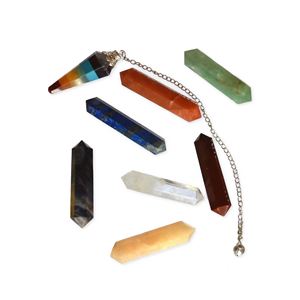 Kit de Chakras de Doble Punta con Siete Péndulos de Chakra Tallados - Product Image 2