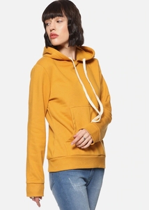 Sudadera con Capucha para Mujer, Color Sólido, Manga Larga, Tejido de Algodón, Informal, para Otoño, Transpirable, con Bolsillos - Product Image 6