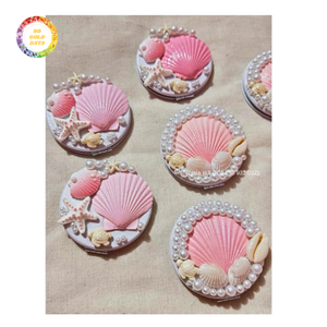 Miroir à main personnalisé en coquillages irlandais, fait main, en coquillages naturels, miroir de beauté, décoration de maison de bord de mer, cadeau pour maison de plage - Product Image 5
