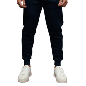 Conjunto de sudadera con cuello redondo y pantalones deportivos azul marino para hombre, ropa deportiva informal, conjunto de chándal para entrenamiento - Product Image 4