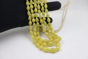 Perles de saphir jaune naturel facettées en forme de goutte 4-8 mm, brins de 18 pouces, pierres précieuses naturelles pour la création de bijoux à prix de gros - Product Image 4
