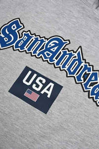 ''SOSH 4 Hoodie'' เสื้อฮู้ดผ้าฟลีซพิมพ์ลายซานอันเดรียสสำหรับผู้ชาย - Product Image 3