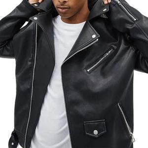 แจ็กเก็ตหนังขี่มอเตอร์ไซด์แบบบางสำหรับผู้ชายผ้าขนแกะน้ำหนักเบามีซิปพิมพ์ลายระบายอากาศได้ดีจากโรงงานผลิตตามสั่ง - Product Image 3