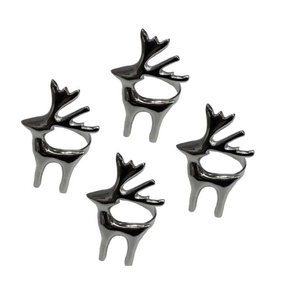 Anneau de serviette en métal, artisanat en fil solide, cercle, anneau de serviette en métal très demandé pour la décoration, nouveau design étoile, porte-serviettes. - Product Image 6