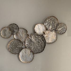 Técnicas de Artesanía, Decoración de Pared de Metal Dorado para Sala de Estar y Dormitorio, Diseño de Marco Colgante para Decoración del Hogar - Product Image 2