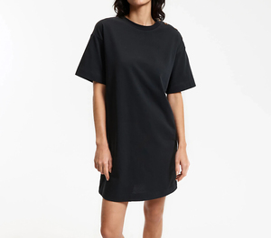 Vestido Camiseta Casual Holgado de Verano para Mujer, Manga Corta, Transpirable, Ligero, de Alta Calidad, con Botones en los Hombros, 2026 - Product Image 1