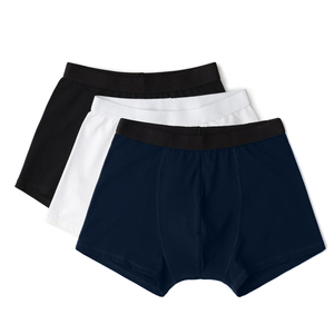 Calzoncillos bóxer para hombre, de tiro medio, transpirables, tallas grandes, 100% veganos, antibacterianos, de secado rápido, colores personalizados, tela sólida tejida. - Product Image 4
