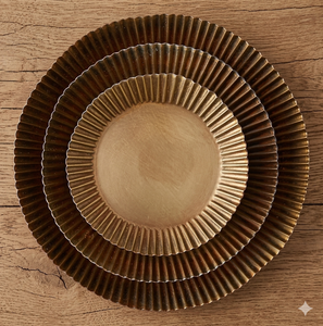 Plateau à dîner en métal Assiette à soupe profonde en acier inoxydable Assiette à dîner - Product Image 1