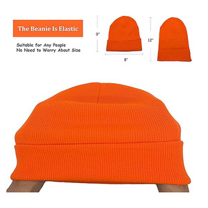 Vintage Ribbed Knit Beanie-Unisex Winter <b>Warm</b> <b>Hat</b> Soft Stretch Spandex/Cotton Minimalist Streetwear Essential - Product Image 4