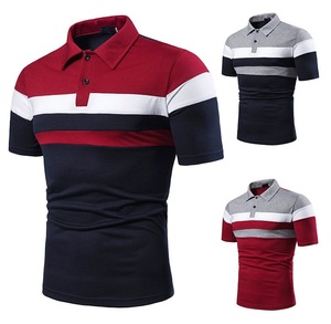 Camisas Polo a Rayas para Hombre, Manga Corta, Estilo Casual, Moda Urbana, Camisa Polo de Algodón Orgánico - Product Image 1
