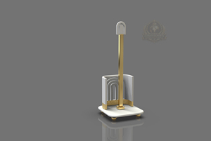 Porte-mouchoirs de luxe moderne en acier inoxydable sur pied, exportation indienne, pour salle de bain, portable et réglable - Product Image 6