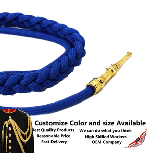 Aiguillette Azul Sedoso con Etiqueta Dorada - Product Image 3