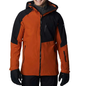 Chaqueta de Esquí para Hombre, Impermeable, 100% Poliéster, con Capucha, Cierre Completo con Cremallera, Puños Ajustables, para Montaña, Venta Caliente de Invierno - Product Image 1
