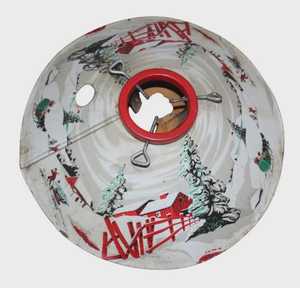 Base para Árbol de Navidad Vintage Colormatic, Estilo Años 50, Grande, de Metal con Diseño Litográfico, Estilo Rústico - Product Image 1