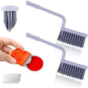 ชุดแปรงขัดยาแนวกระเบื้องแบบมือถือ รูปทรงแปรงทำความสะอาดยาแนว ขนแปรงแข็งแรงสำหรับทำความสะอาด - Product Image 1