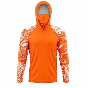 Sudadera con Capucha de Pesca para Hombre, Transpirable, Verde, Manga Larga, con Estampado por Sublimación, Protección UPF 50, Secado Rápido, Poliéster - Product Image 4