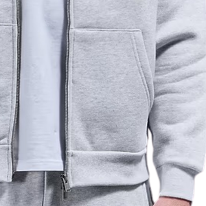 Sweat à capuche zippé décontracté pour homme, personnalisé, à manches longues, confortable, style streetwear - Product Image 6