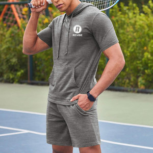 Fashion Wear Acid Wash Hoodie Short Sets Regular Fit Breathable <b>Winter</b> Comfortable 100% Cotton Casual - Product Image 2