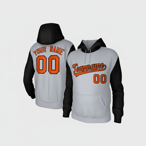 EM Custom Kelly Green Orange <b>White</b> Bomber High Quality Varsity Letterman Two Tone Hoodie <b>Jacket</b> for Teamwear and Casual Wear - Product Image 1