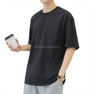 Camiseta de Cuello Redondo de Manga Corta para Hombre, Estilo Juvenil, 100% Algodón, Transpirable, de Secado Rápido, Estilo Urbano, Tejido de Punto 200 - Product Image 2