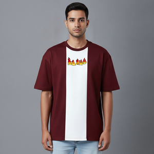 Camiseta de Alta Calidad para Hombre, Estilo Hip Hop, 100% Algodón Ecológico, con Logotipo Personalizado Serigrafiado, Corte Holgado - Product Image 5