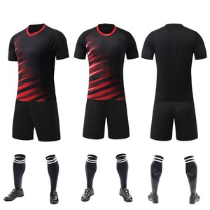 Uniformes de Fútbol Personalizados 100% Poliéster Transpirable, Camisetas y Pantalones Cortos Estampados, Manga Corta, Uniformes de Entrenamiento OEM ODM - Product Image 1