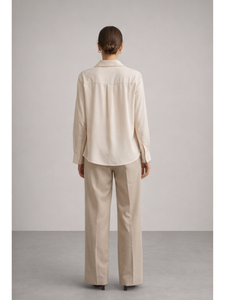 เสื้อผู้หญิง PB&ZA คอลเลคชั่นฤดูใบไม้ผลิ 2025 สไตล์ชิค แฟชั่นใหม่ เนื้อผ้าไหมพรม เสื้อสไตล์วินเทจ แขนยาว เสื้อชีฟองลำลอง - Product Image 5