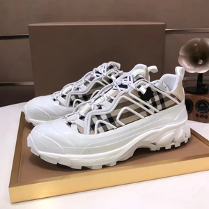 Zapatos de Diseñador de Lujo de Alta Calidad, Retro con Patrón a Cuadros, Casuales, con Suela Gruesa y Ligera, con Cordones, para Caminar, para Hombre y Mujer - Product Image 1