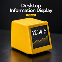 Afficheur d'informations de bureau WiFi en stock avec horloge en temps réel, météo, calendrier, température, minuteur, alimentation USB – Vente en gros