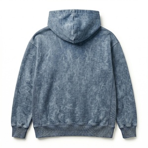 เสื้อฮู้ดดี้โอเวอร์ไซส์ผ้าฝ้ายพรีเมียมสำหรับผู้ชาย ล้างสีแบบแอซิดวอช คุณภาพสูง กันน้ำ ระบายอากาศได้ดี สไตล์สตรีทแวร์ ทนทาน ใส่สบาย เหมาะสำหรับฤดูหนาว - Product Image 2