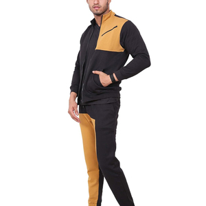 Unisex Color Blocking Tracksuit Full Length Sleeve Drawstring Closure Hooded Collar Casual Breathable Polyester Cotton Regular - Product Image 3