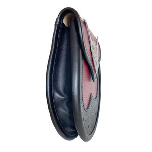 Sporran en cuir véritable fait main de haute qualité pour homme, bicolore, avec badge traditionnel tête de taureau, vente en gros personnalisée - Product Image 2