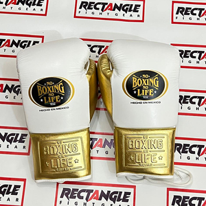 Guantes de Boxeo Personalizados de Cuero Genuino 'No Boxing No Life' para Entrenamiento y Sparring, con Cierre de Gancho y Cordones, Dedos Completos, Venta al Por Mayor OEM - Product Image 2