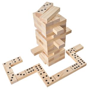Torre de Madera Gigante de 60 Bloques, Juego de Apilamiento Portátil con Bolsa de Transporte y Marcador - Product Image 5
