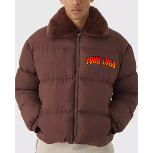 Veste matelassée coupe-vent à col montant personnalisable avec logo frontal, service OEM, haute qualité pour hommes et femmes – Grande Vente Hiver - Product Image 1