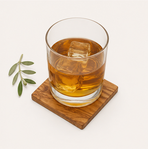 Handmade Natural Olive Wood Coaster Set Premium Square Wooden Drink Mats For <b>Coffee</b> <b>Table</b> Protection Eco-Friendly <b>Rustic</b> Home - Product Image 6