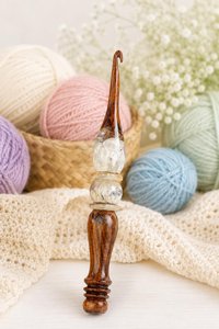 Belladec High Quality Durable Eco-Friendly Elegant Multi/Single Colored Resin <b>Crochet</b> <b>Hooks</b> Ergonomic Finishes for Knitting - Product Image 5