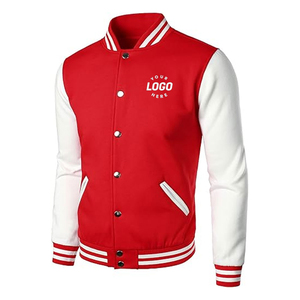 Customizable High Quality <b>Men</b> Winter Varsity <b>Jacket</b> Front Custom Logo and Color Breathable Stand Collar Latest Varsity <b>Jacket</b> - Product Image 3