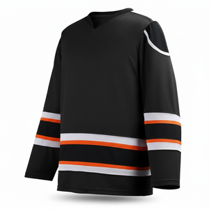Service OEM en gros, conception personnalisée, maillot de hockey sur glace, impression par sublimation, séchage rapide, écologique, 100% polyester, pour hommes adultes - Product Image 2