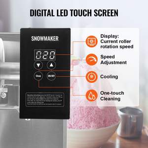 เครื่องทำน้ำแข็งเกล็ดหิมะสแตนเลสสำหรับการค้าความจุ385LBS/24ชั่วโมง - Product Image 4