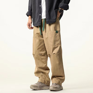 Solid Trader Durable Quality Soft Fabric Relaxed Fit Four Season Trendy Streetwear Fashion Bottom Wear For Boys Cargo <b>Pants</b> - Product Image 2