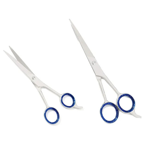 Ciseaux de coiffure professionnels pour salon de coiffure dans un magnifique coffret en bois 5 ciseaux dans une boîte - Product Image 1