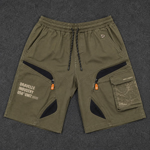 Shorts cargo tactiques Ripstop Olive pour homme, style Y2K, avec maille respirante, streetwear, multi-poches, faible MOQ, vente en gros OEM - Product Image 1