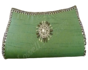 Wedding Evening Clutch Women Satin <b>Sequin</b> Clutches Collection Party Light <b>Handbag</b> Handmade Fashionable Sty Lowellcraft - Product Image 1